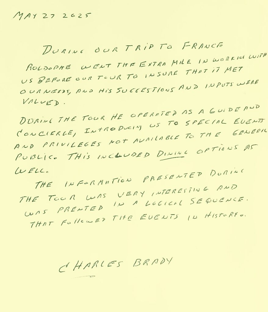 d day tours in Normandy - client review 1
