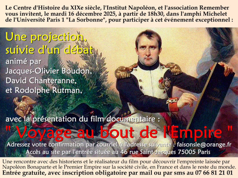 REMEMBER association Naploeon event la sorbonne